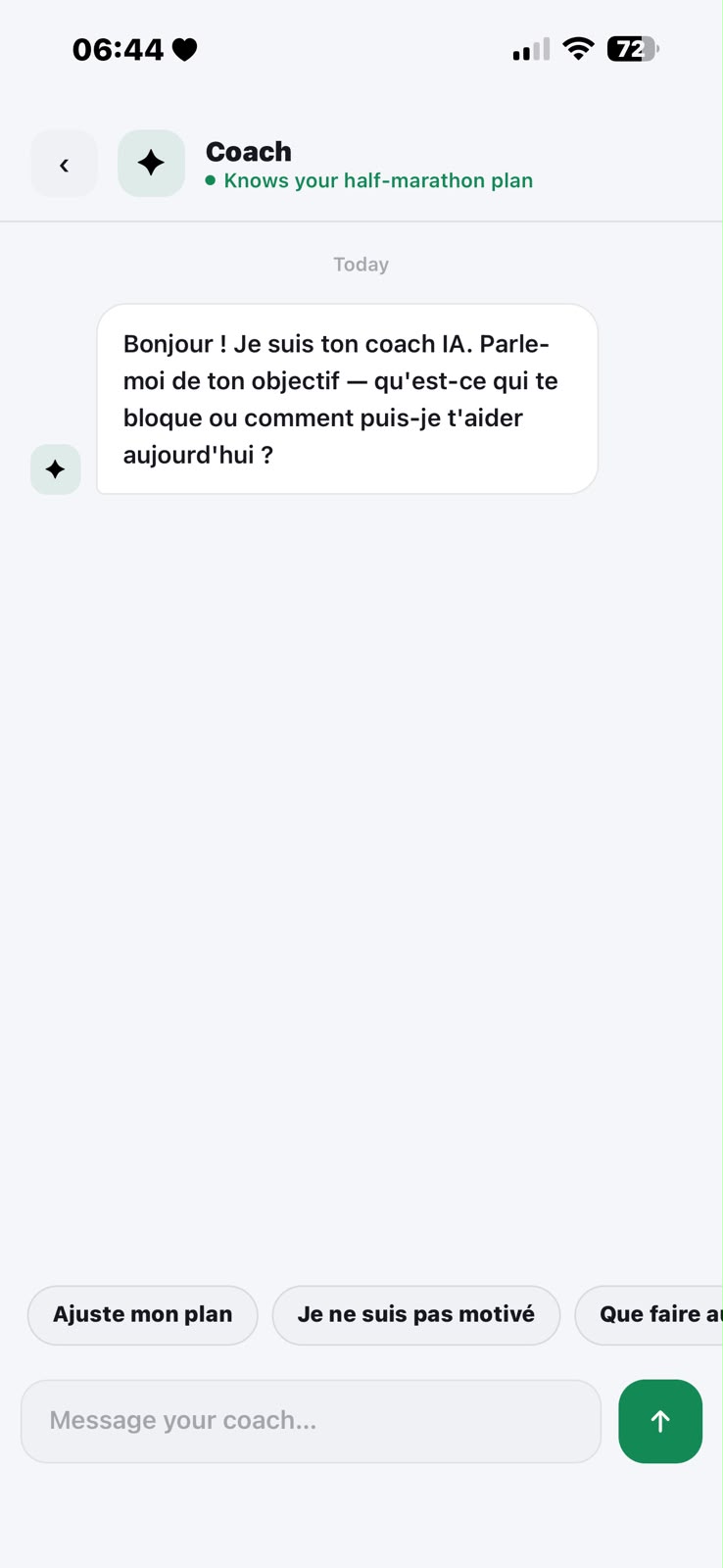 Ton coach, disponible à tout moment.