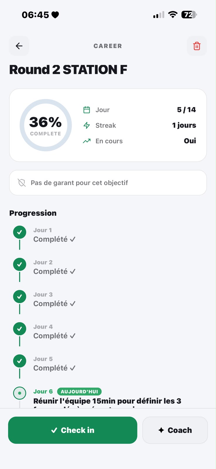 L'habitude qui se construit toute seule.